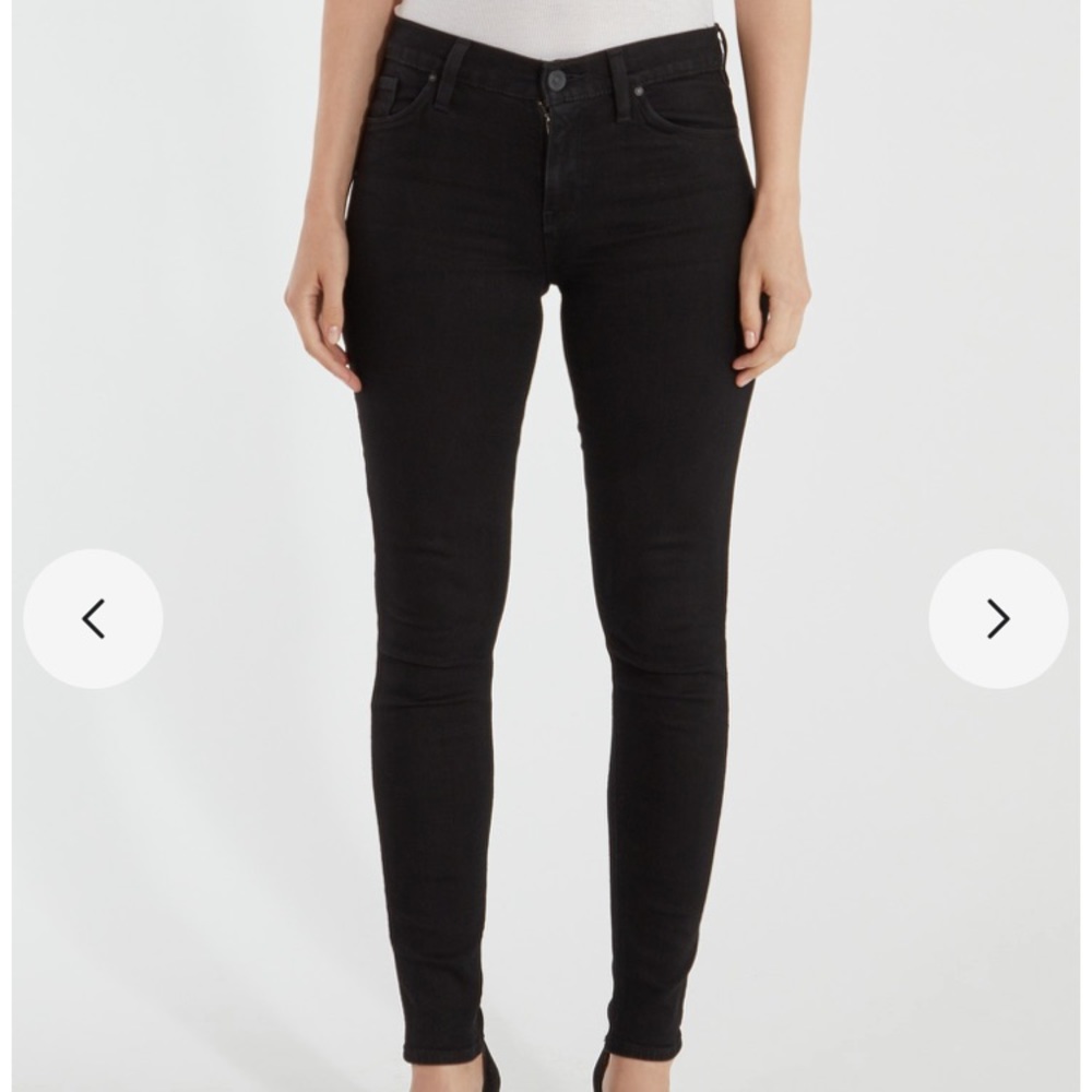 Hudson Mid-rise Black Denim Jean